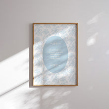Load image into Gallery viewer, Light blue coquette Christian bible verse art prints