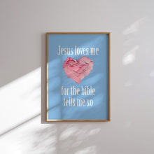 Load image into Gallery viewer, Modern aesthetic pink blue bible verse wall art prints