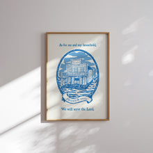 Load image into Gallery viewer, Set of 6 Blue Western Cowgirl Christian wall art prints