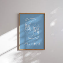 Load image into Gallery viewer, Blue girly aesthetic Christian bible verse wall art print
