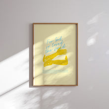 Load image into Gallery viewer, Modern Blue Yellow Christian art prints