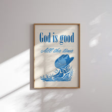 Load image into Gallery viewer, Set of 6 Blue Western Cowgirl Christian wall art prints