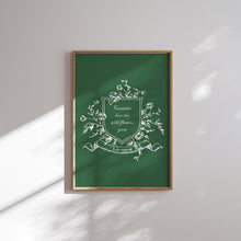 Load image into Gallery viewer, Green coquette bible verse set of 6 art prints