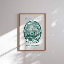 Load image into Gallery viewer, Emerald green Western Cowgirl Christian wall art prints