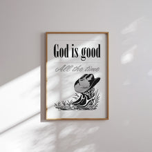 Load image into Gallery viewer, Black Western Cowgirl Christian wall art prints