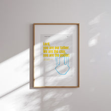 Load image into Gallery viewer, Modern Blue Yellow Christian art prints