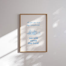 Load image into Gallery viewer, Modern aesthetic pink blue bible verse wall art prints