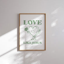 Load image into Gallery viewer, Modern Blue green aesthetic scripture wall art print