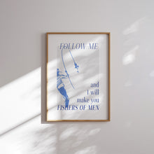 Load image into Gallery viewer, Modern summer Blue Christian art prints