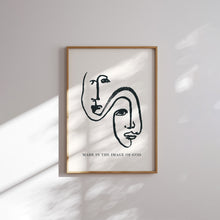 Load image into Gallery viewer, Modern Green blue bible verse art prints