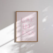 Load image into Gallery viewer, Pink girly aesthetic Christian bible verse wall art print