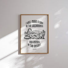 Load image into Gallery viewer, Black Western Cowgirl Christian wall art prints