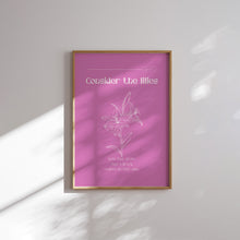 Load image into Gallery viewer, Pink Purple Bible verse Gallery wall art prints