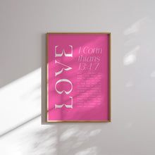 Load image into Gallery viewer, Aesthetic Pink Valentines coquette bible verse girly art prints