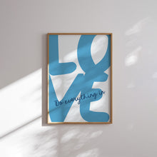 Load image into Gallery viewer, Blue Summer beach house Christian wall art print