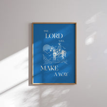 Load image into Gallery viewer, Set of 6 Blue Western Cowgirl Christian wall art prints