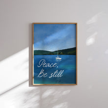 Load image into Gallery viewer, Blue beach house decor, Christian bible verse set of 6 wall art prints