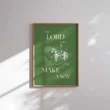 Load image into Gallery viewer, Sage green Western Cowgirl Christian wall art prints