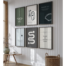 Load image into Gallery viewer, Modern Green blue bible verse art prints