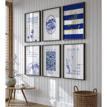 Load image into Gallery viewer, Modern summer Blue Christian art prints