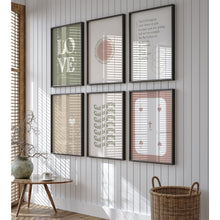 Load image into Gallery viewer, Sage green Teen girl bible verse wall art set of 6 prints 07-23402