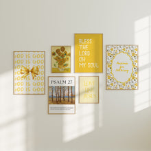 Load image into Gallery viewer, Aesthetic Yellow trendy bible verse wall art print
