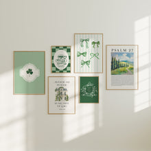 Load image into Gallery viewer, Green coquette bible verse art prints