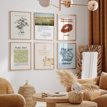Load image into Gallery viewer, Modern aesthetic set of 6 painting wall art prints