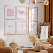 Load image into Gallery viewer, Pink set of 6 Christian wall art prints 02-319