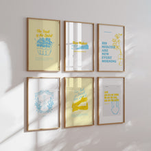 Load image into Gallery viewer, Modern Blue Yellow Christian art prints