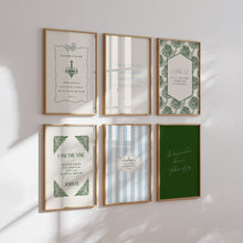 Load image into Gallery viewer, Modern Green Christian bible verse set of 6 art prints