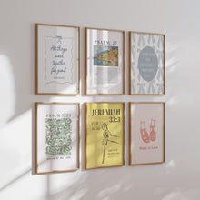Load image into Gallery viewer, Modern aesthetic set of 6 scripture wall art prints