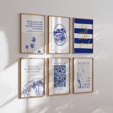 Load image into Gallery viewer, Modern summer Blue Christian art prints