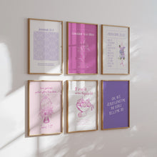 Load image into Gallery viewer, Pink Purple Bible verse Gallery wall art prints