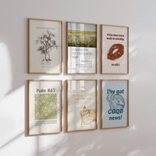 Load image into Gallery viewer, Modern aesthetic set of 6 painting wall art prints