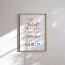 Load image into Gallery viewer, Boho pastel alphabet and rainbow set of 6 prints 07-26402