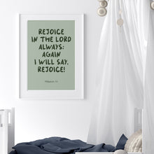 Load image into Gallery viewer, Sage green Christian kids  bible verse wall art set of 6 prints 07-235