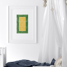 Load image into Gallery viewer, watercolor blue volleyball art print (Choose your print) 07-300