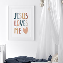 Load image into Gallery viewer, set of 6 boho let your shine Christian kids bible verse art print 07-123