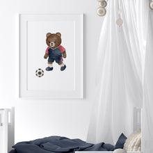 Load image into Gallery viewer, Sports teddy bear set of 6 art prints 07-34001