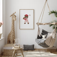 Load image into Gallery viewer, Sports teddy bear set of 6 art prints 07-34001