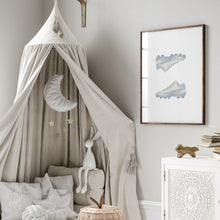 Load image into Gallery viewer, Watercolor blue baseball individual art print (choose you print) 07-303