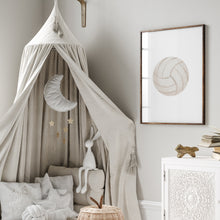 Load image into Gallery viewer, watercolor blue volleyball art print (Choose your print) 07-300