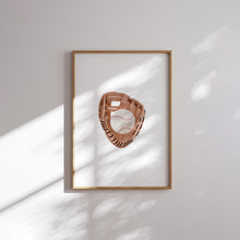 Load image into Gallery viewer, watercolor red baseball jersey, ball, glove, cap, bat, shoes, ground set of 6 wall art prints 07-27311