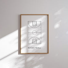 Load image into Gallery viewer, Watercolor set of 6 sports field wall art print 07-322