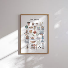 Load image into Gallery viewer, set of 6 Christian kids educational art prints 07-178