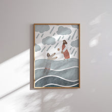 Load image into Gallery viewer, Watercolor Christian kids Jesus art print set of 6 07-268