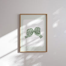 Load image into Gallery viewer, Watercolor Sage Green coquette set of 6 nursery art print 07-321