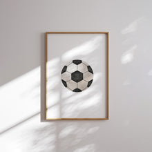 Load image into Gallery viewer, Watercolor blue soccer set of 6 art print 07-33101