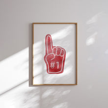 Load image into Gallery viewer, Watercolor Blue American football set of 6 art prints 07-29601